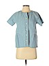 Madewell Blue Short Sleeve Button-Down Shirt Size XXS - photo 1