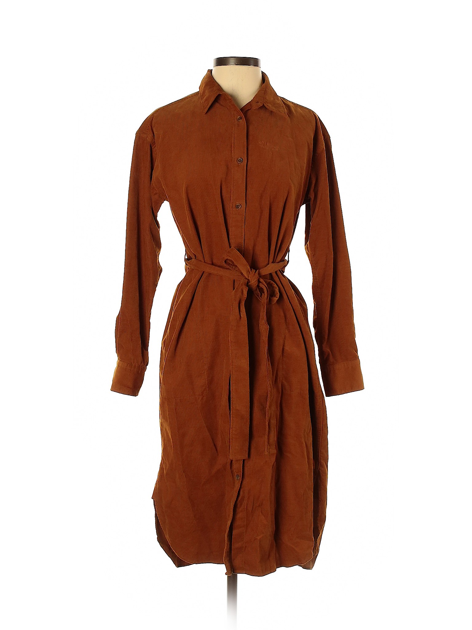 Uniqlo Women Brown Casual Dress XS | eBay