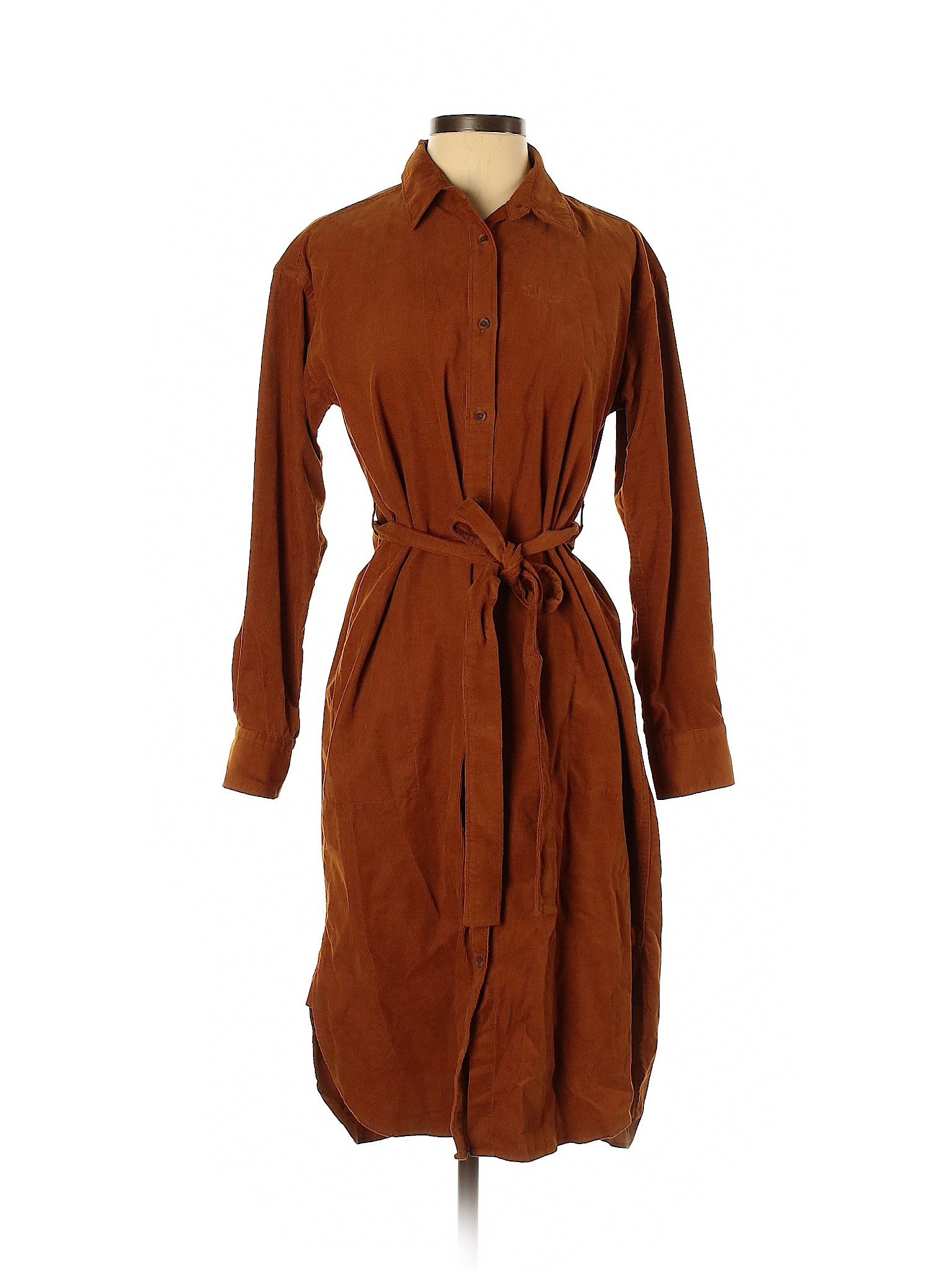 uniqlo brown dress