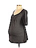 Oh Baby By Motherhood Gray Short Sleeve Top Size L - photo 1