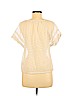 American Eagle Outfitters 100% Polyester Ivory Short Sleeve Blouse Size M - photo 2