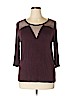 Lane Bryant Burgundy 3/4 Sleeve Top Size 14 - 16 Plus - photo 1