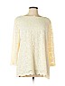 Charter Club Ivory 3/4 Sleeve Top Size XL - photo 1