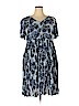 Woman Within 100% Viscose Blue Casual Dress Size 18 - photo 1