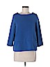 Zara Blue 3/4 Sleeve Top Size M - photo 1