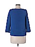 Zara Blue 3/4 Sleeve Top Size M - photo 2