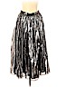 Alice + Olivia Silver Silk Skirt Size 2 - photo 2