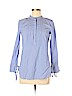 Ann Taylor Blue Long Sleeve Blouse Size M (petite) - photo 1