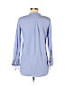 Ann Taylor Blue Long Sleeve Blouse Size M (petite) - photo 2
