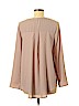Peach Love Cream California 100% Polyester Tan Long Sleeve Blouse Size M - photo 2