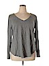 Old Navy 100% Cotton Gray Long Sleeve T-Shirt Size XL - photo 1