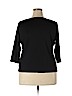 Talbots 100% Cotton Black 3/4 Sleeve Top Size 3X (petite) - photo 2