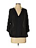 Joie 100% Polyester Black 3/4 Sleeve Blouse Size S - photo 1