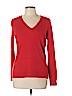 Ann Taylor 100% Cashmere Red Cashmere Pullover Sweater Size L - photo 1