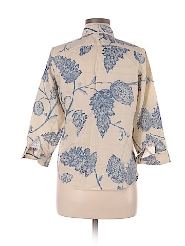 Lauren by Ralph Lauren 3/4 Sleeve Button-Down Shirt (view 2)