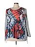 One World Gray Long Sleeve Top Size 3X - photo 1