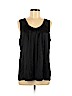 Vince. 100% Silk Black Sleeveless Silk Top Size L - photo 1
