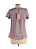 Listicle 100% Cotton Purple Short Sleeve Blouse Size L - photo 2