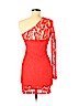 H&M 100% Polyamide Red Cocktail Dress Size 4 - photo 2