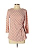 Elle Pink 3/4 Sleeve Top Size M - photo 1