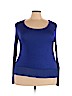 Aleyna by Zenana Blue Long Sleeve Top Size 2X - photo 1