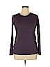 Eileen Fisher Purple Long Sleeve T-Shirt Size XL - photo 1