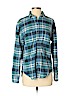 Free People Green Long Sleeve Button-Down Shirt Size XS - photo 1