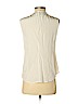 Etcetera 100% Silk Ivory Sleeveless Silk Top Size 0 - photo 2