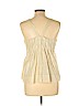 Diane von Furstenberg 100% Cotton Tan Sleeveless Blouse Size 10 - photo 2