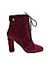 Saks Fifth Avenue Burgundy Ankle Boots Size 7 - photo 1