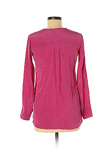 Vince. Long Sleeve Silk Top (view 2)