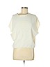 Uniqlo 100% Cotton Ivory Short Sleeve Blouse Size S - photo 1