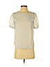 Ann Taylor LOFT 100% Polyester Ivory Short Sleeve Blouse Size XXS (petite) - photo 1