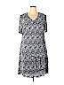 Connected Apparel 100% Polyester Blue Casual Dress Size 18 - photo 1