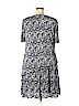 Connected Apparel 100% Polyester Blue Casual Dress Size 18 - photo 2