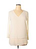 MICHAEL Michael Kors 100% Polyester White Long Sleeve Blouse Size L - photo 1