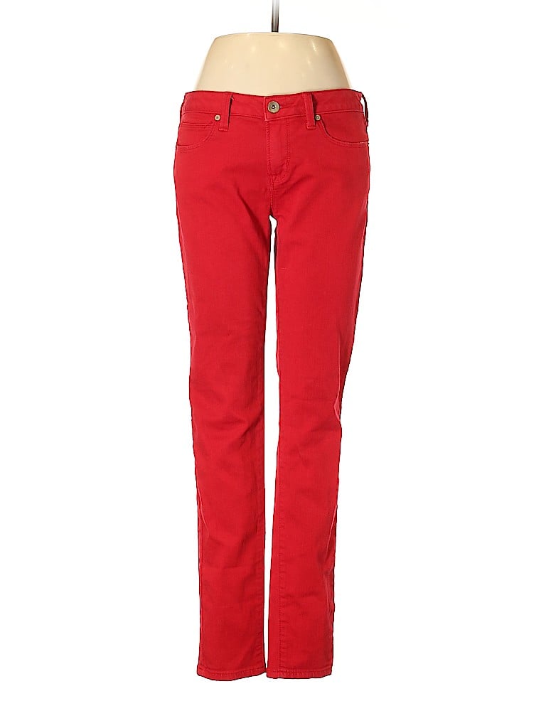 JCPenney Solid Red Jeans 28 Waist - 66% off | thredUP