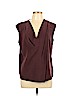 Classiques Entier 100% Silk Brown Sleeveless Silk Top Size L - photo 1