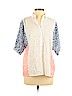 Thierry Colson 100% Cotton White Short Sleeve Blouse Size XS - photo 1