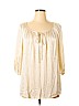Karen Kane 100% Rayon Tan 3/4 Sleeve Blouse Size 1X - photo 1