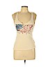 We The People 100% Cotton Ivory Sleeveless Top Size M - photo 1