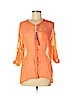 Plenty By Tracy Reese 100% Polyester Orange 3/4 Sleeve Blouse Size P (petite) - photo 1
