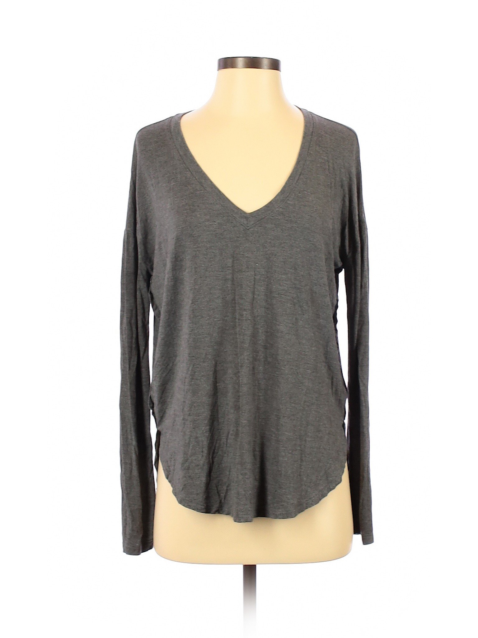 Gap Women Gray Long Sleeve T-Shirt XS | eBay