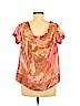 Diane von Furstenberg Tan Short Sleeve Blouse Size 2 - photo 2