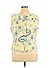 M.H.M. Melissa Harper 100% Cotton Yellow Sleeveless Blouse Size 16 - photo 2