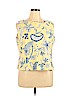 M.H.M. Melissa Harper 100% Cotton Yellow Sleeveless Blouse Size 16 - photo 1
