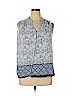 Kenar 100% Rayon Blue Sleeveless Blouse Size 1X - photo 1