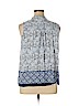 Kenar 100% Rayon Blue Sleeveless Blouse Size 1X - photo 2