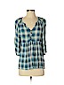 Maeve 100% Rayon Blue 3/4 Sleeve Blouse Size S (petite) - photo 1