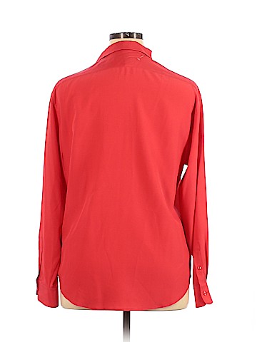 Ralph Lauren Black Label Long Sleeve Silk Top (view 2)